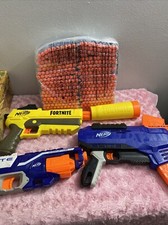 Lot of 3 Nerfs Striker, Fortnite 400 Refill Darts