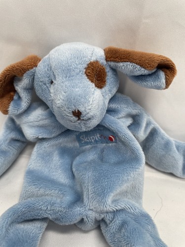 Lovey Bunnies By The Bay Blue Puppy Skipit Security Blanket - Picture 2 of 7