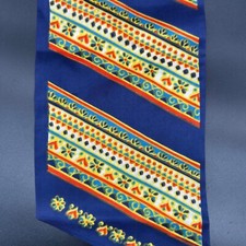 Vintage Scarf Wrap Belt 1970s Boho Psychedelic Groovy Vibe Long Polyester Floral