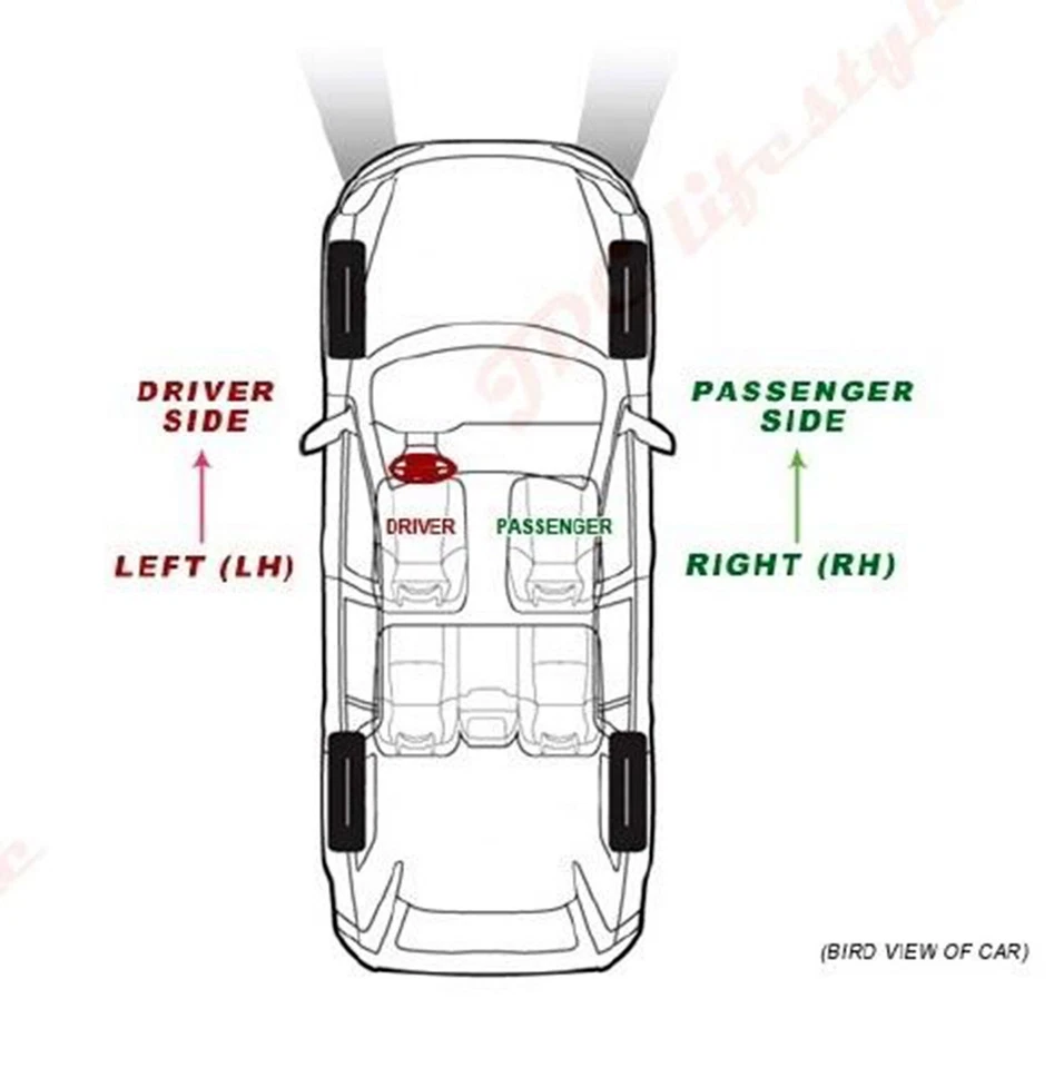Новый подходит 89-94 240SX 90-96 300ZX G20 89-94 MAXIMA со стеклом зеркала со стороны водителя #2562 - Изображение 4 из 4