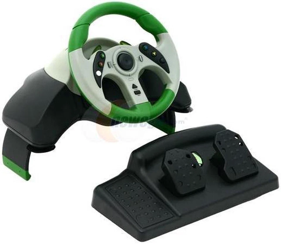 Mad Catz MC2 MicroCON Racing Wheel and Pedals for Xbox NEW in Original Box - Image 4 of 4