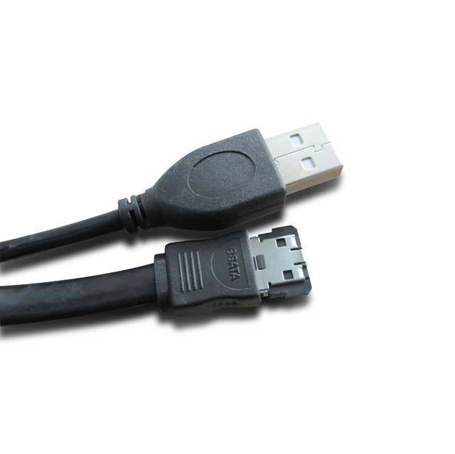 6Inch ESATAp to ESATA and USB Cable (Black) - Image 2 of 2