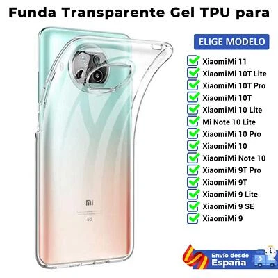 TODOTUMOVIL Funda TPU para Xiaomi Mi 11 10 10T 9T 9 SE Note Lite Pro