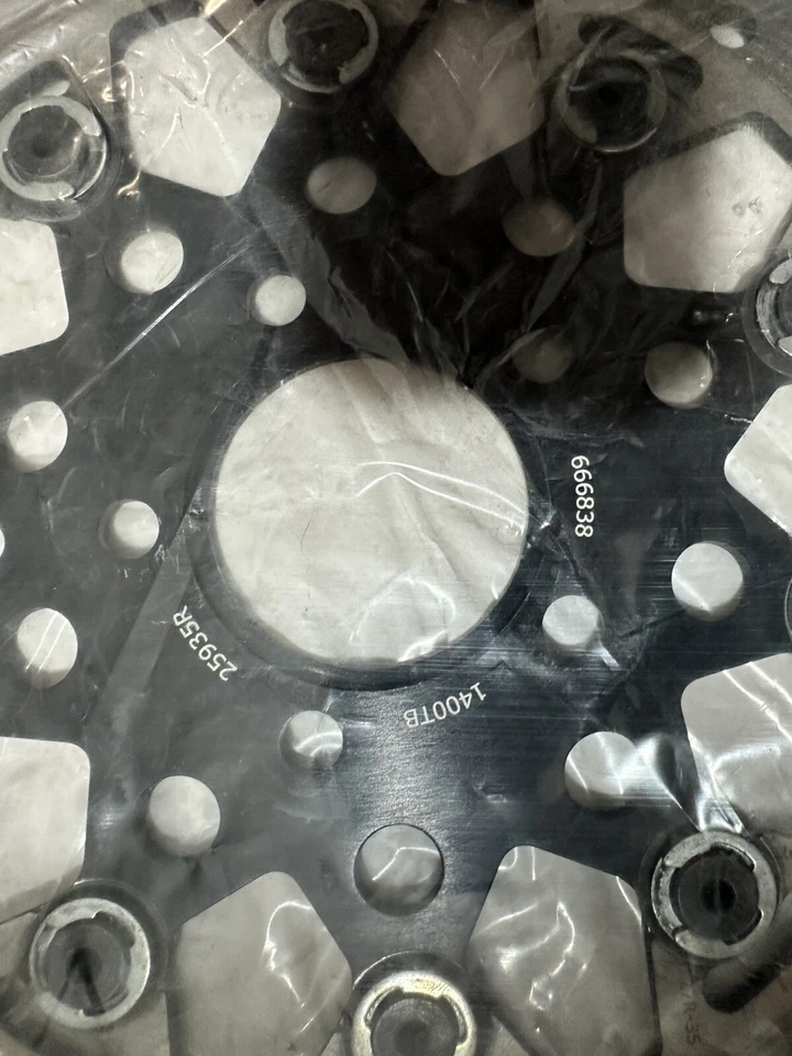 Rotor de freno de malla flotante Twin Power 11,5 delantero negro #1400 TB Harley Davidson D2 Foto 3 de 4