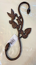 Plant Hanger, Large Hanger Hummingbird-S Hook Cast Iron Bird Feeder