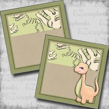 Cute Dino NPM - 2 Premade Scrapbook Pages - EZ Layout 5983