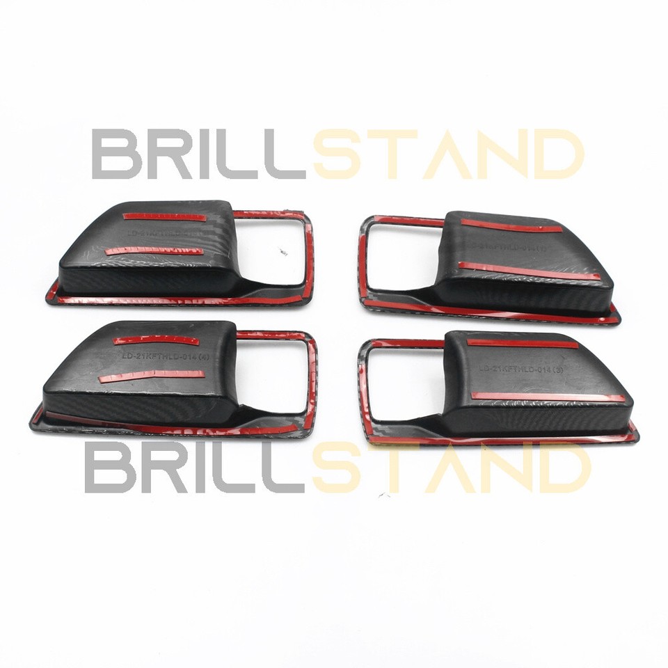 For Toyota Highlander 2020 2021 2022 Carbon Fiber Inner Door Handle ...