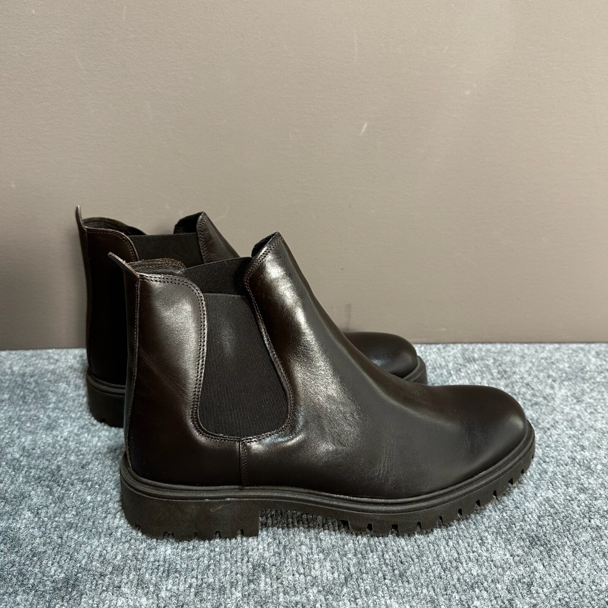 NEW Bottega Marchigiana Boots Mens 11 Brown Leather Chelsea  display picture 1