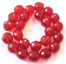 12mm Fine handmade Trade Czech Red fire Polished Glass beads