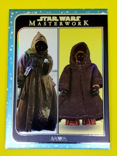 2021 Topps Star Wars Masterwork Out of the Box Rainbow Foil OTB-22 Jawa 80/299 - Picture 3 of 3