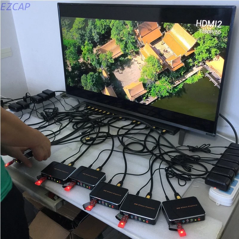 Grabadora HDMI/YPbPr, tarjeta de captura HDGame a unidad USB para caja de juegos 1080P 30Fps Foto 4 de 4