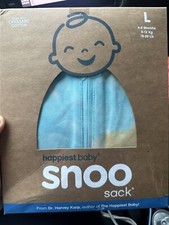 SNOO Happiest Baby Sack Swaddle Wrap White Large 4-6 Months NIB