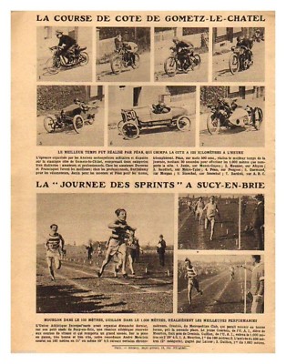 1922 DOKUMENT (Ref. Rimsp 113) COTE AUTORENNEN GOMEZ LE CHATEL 1/2 Seite