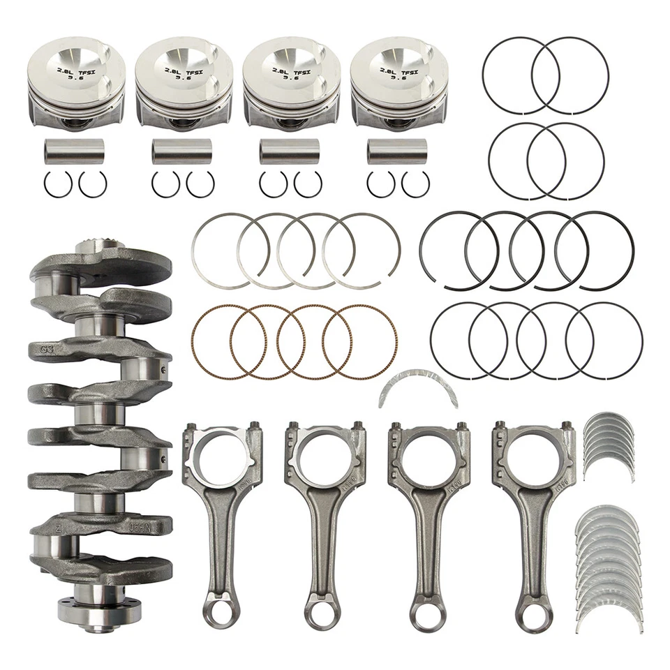 2015-2024 Volkswagen & Audi 2.0L Turbo EA888 Gen III Engine Crankshaft 52MM Main Foto 2 de 4