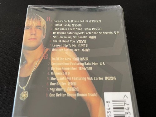 Aaron Carter Most Requested Hits China First Edition CASSETTE TAPE Sealed Rare - Picture 4 of 5