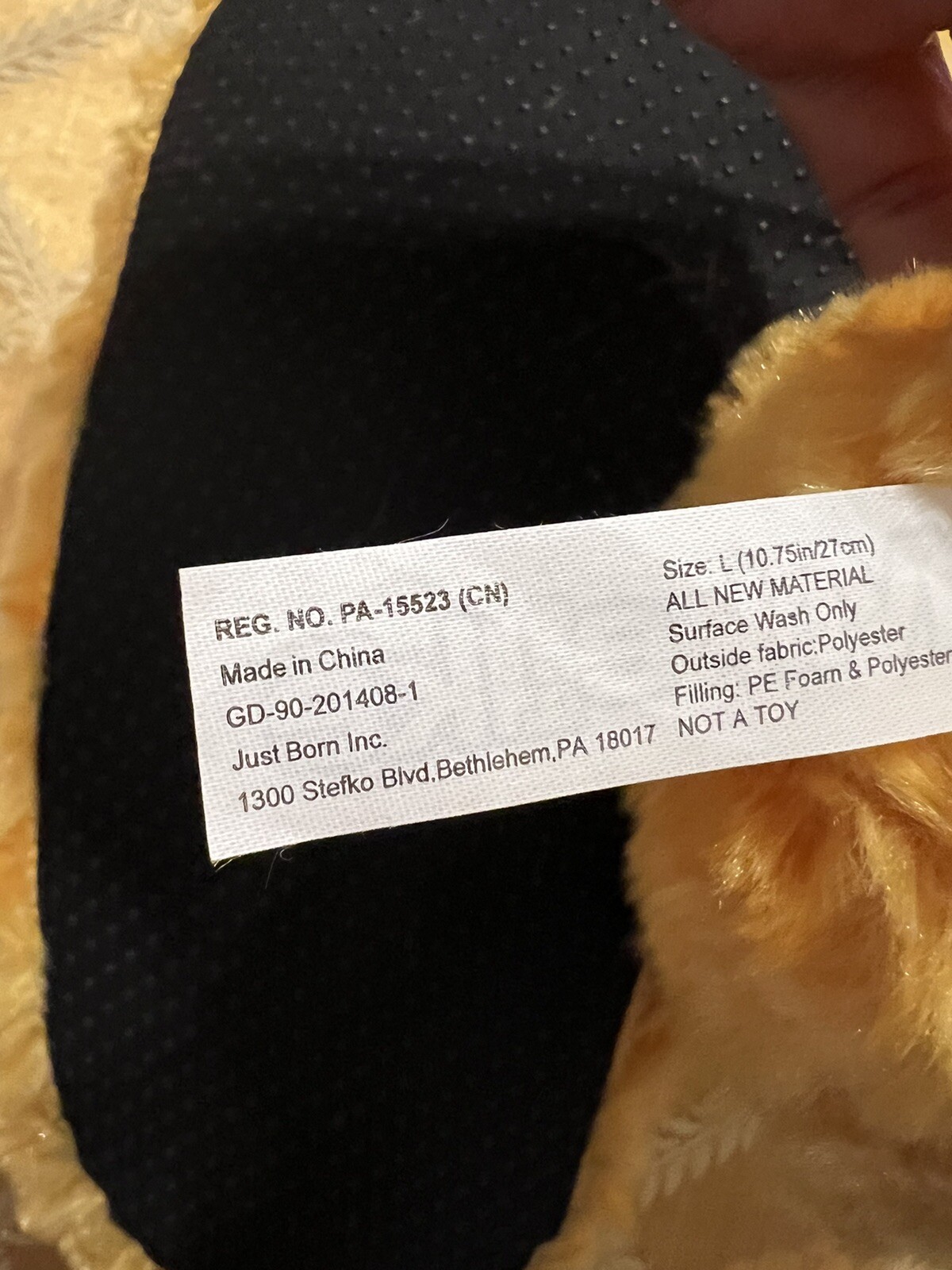 PANTOFOLA D’ORO Pantofole da casa donna Mike & Ike taglia grande calde fuzzy slip on