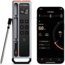 Meat Thermometer Digital Wireless,800FT Long Range Bluetooth Cooking Thermometer