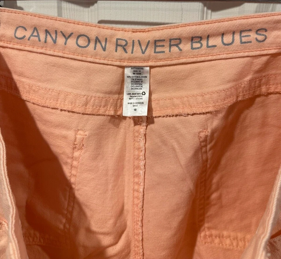 CANYON RIVER BLUES, женский размер 18 коралловые персиковые шорты, б/у в отличном состоянии 194 - Изображение 4 из 4
