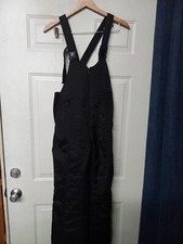 Vintage Ski Gear Black Ladies Overall Snow Pants Size S