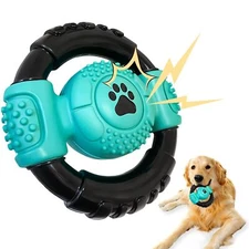 Dog Toys for Aggressive Chewers, Squeaky Dog Toys for Large Dogs, Interactive...