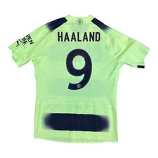 Erling Haaland 9 Manchester City Match Issue / Worn Third Shirt 2022-23