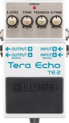 Boss TE-2 Tera Echo Reverb Effektpedal für E-Gitarre Neuer Sense-Effekt