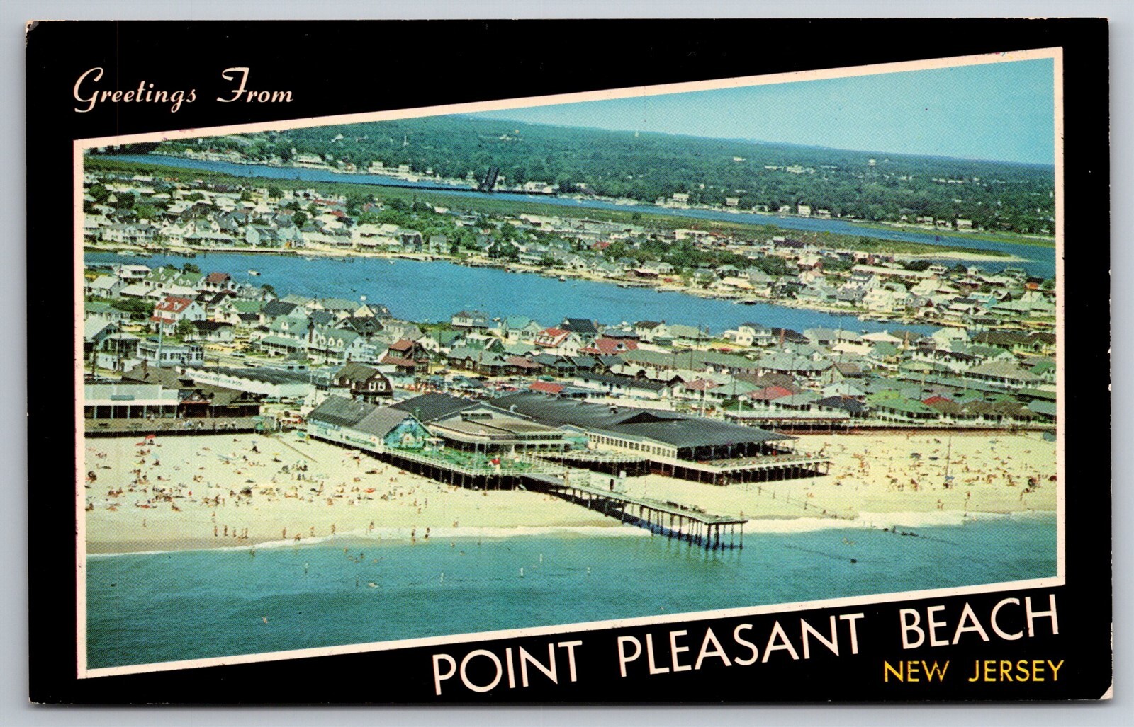 Aerial View Beach Pier Pavilion Popular Point Pleasant Beach NJ