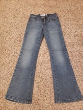 Vigoss Jeans Girls Size 8 Bootcut Denim Dark Blue