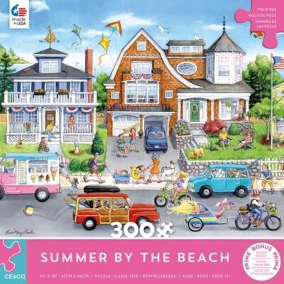 Ceaco jigsaw puzzle; Summer by the Beach by Rose Mary Berlin; 300 pcs; 2215-11