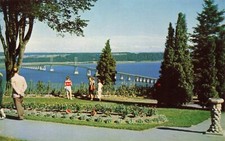 Postcard Pont DE L ile D Orleans Quebec Island Of Orleans Bridge Canada