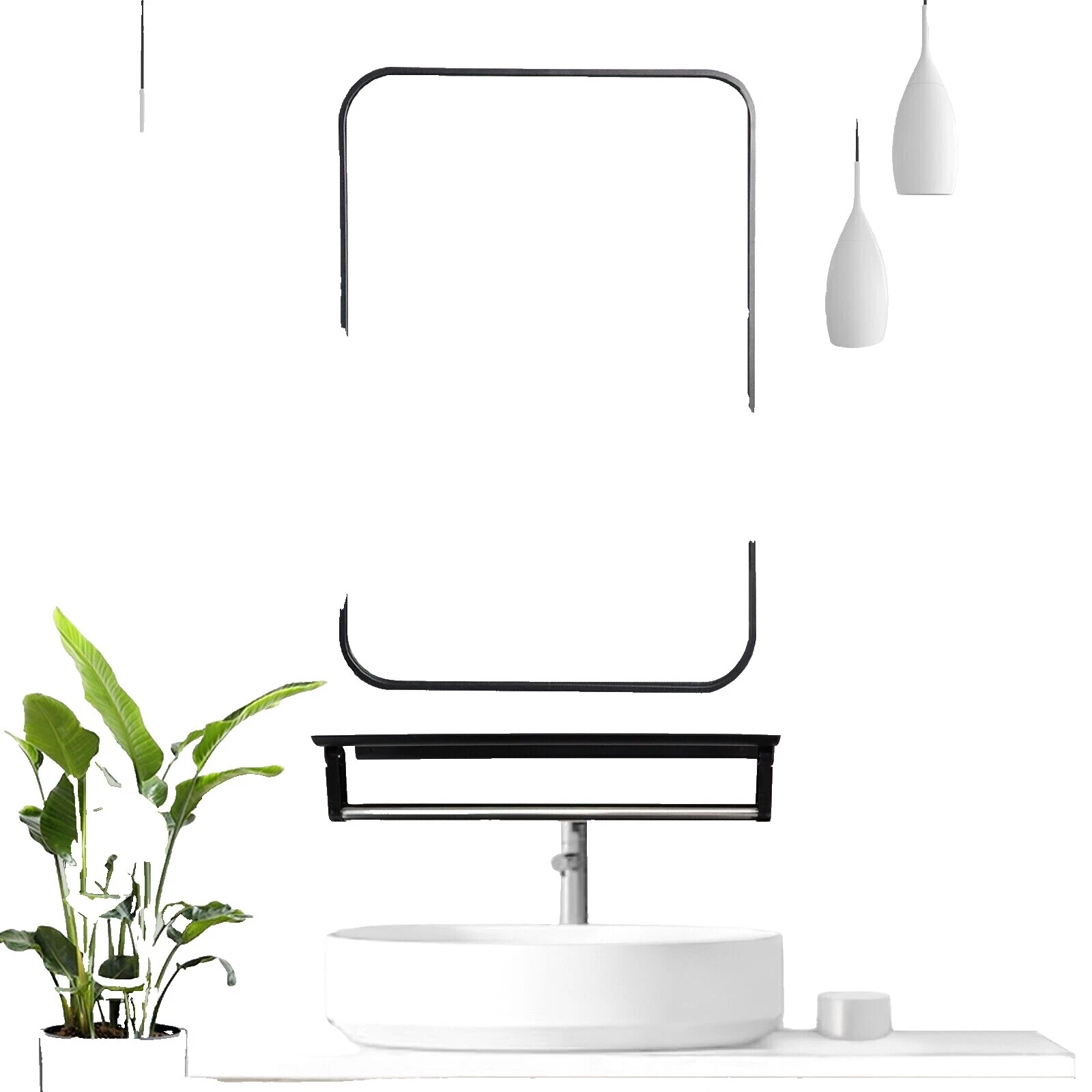 Espejo Infinito Rectángulo espejos para decoración del hogar