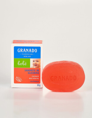 Granado -  Bebe - Sabonete em Barra de Glicerina Calendula 90Gr -Bar Soap 3.17Oz