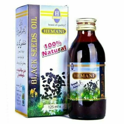 HEMANI 100% Pure Virgin Black Seed Oil Kalonji Natural Nigella Sativa 125ML Halal VEGAN