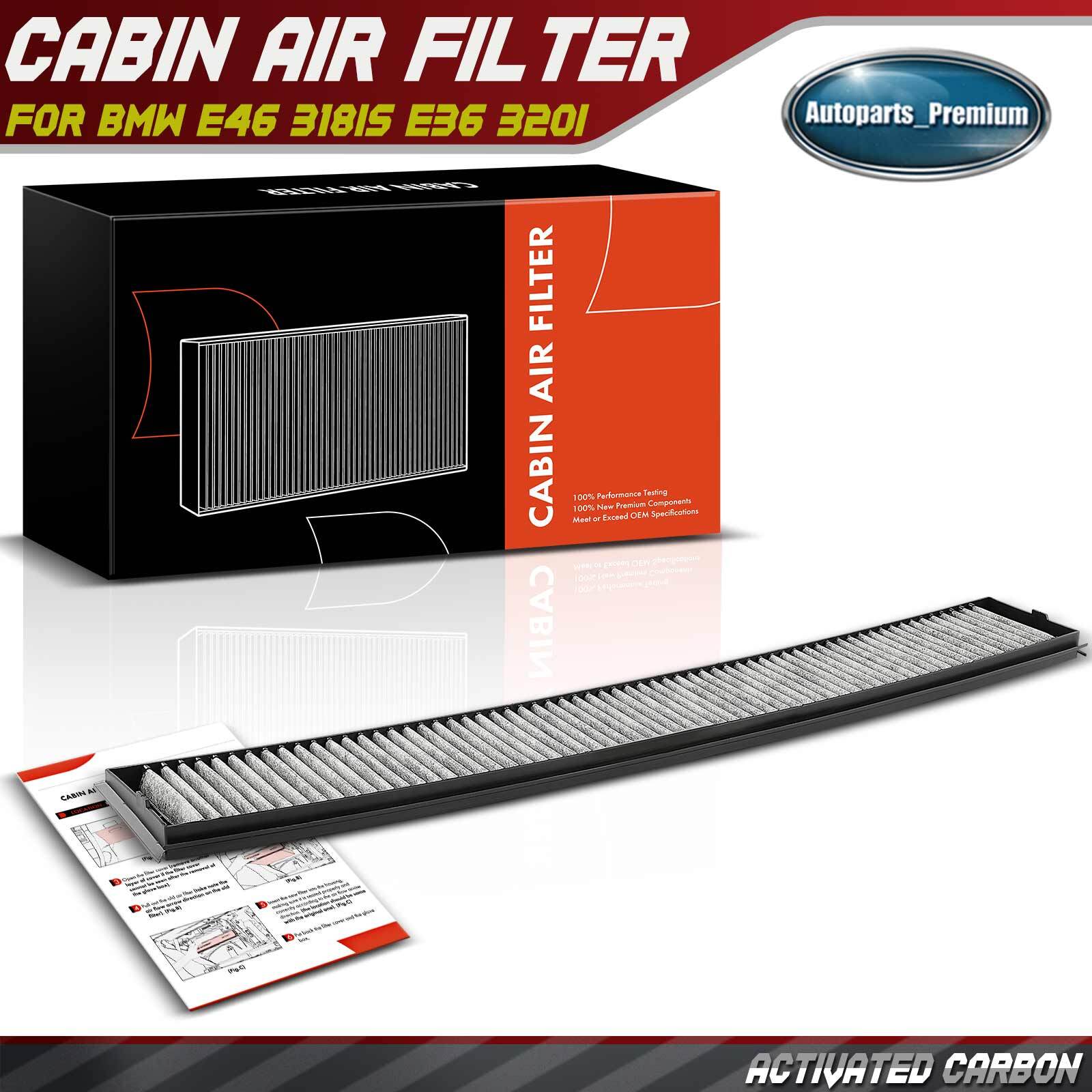 Activated Carbon Cabin Air Filter for BMW E46 318is E36 320i Behind