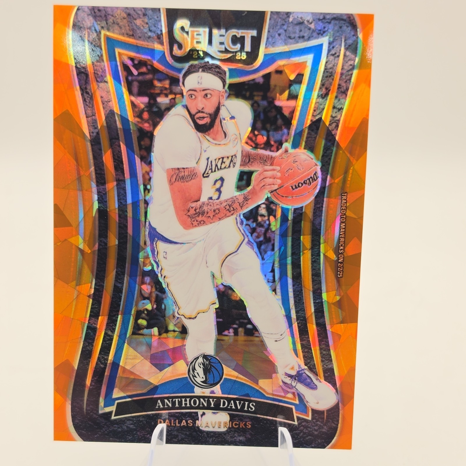 Panini 2024-25 Select Mezzanine Anthony Davis #333 Orange Cracked Ice /275