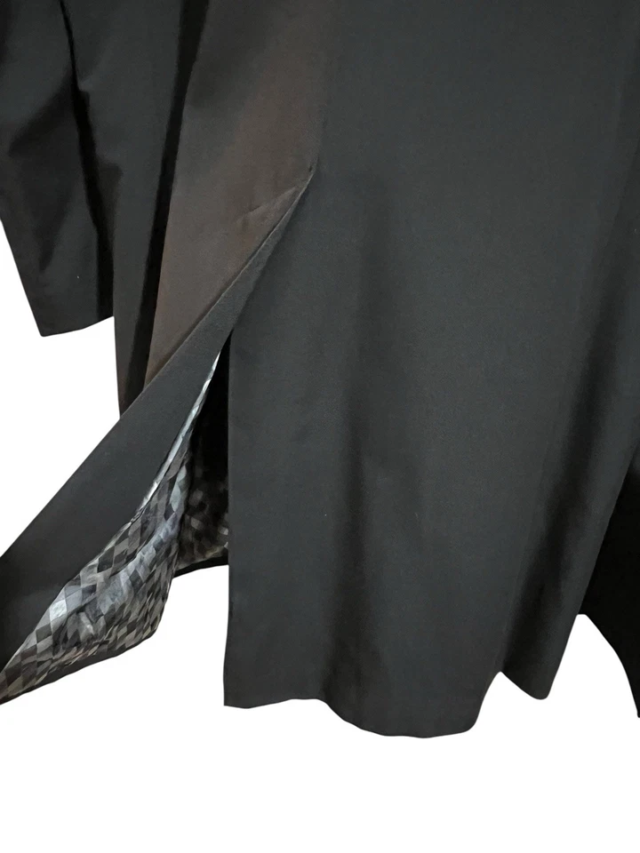 Hardy Amies The Weatherdair черный с подкладкой траншея дождя стойкий пальто Sz 42R - Изображение 3 из 4