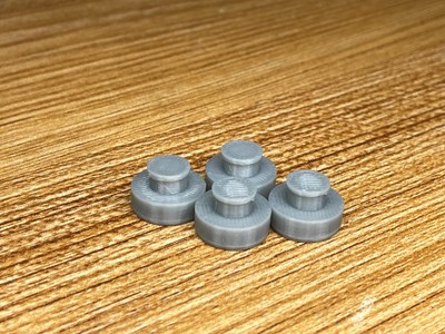 Replacement Foot Mounts (Set of 4 Feet) for 1960s Antares Portable Typewriters