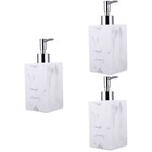 3 Sets of Soap Dispenser Resin Soap Bottle Holder Pump Container Shampoo Bottle