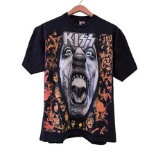 Camisa de Colección Rara Años 90 KISS Psycho Circus Clown Wanted World Tour XL Reimpresión