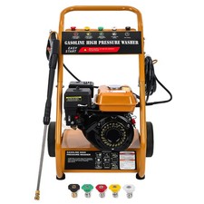 GEARZAAR Petrol Pressure Washer With 8M Hose 6.5HP 3950 PSI Jet Wash 5 Nozzles