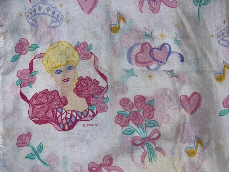 Винтажные шторы для кукол Barbie 1995 2 панели 42 x 64 дюйма каждая - Изображение 2 из 4