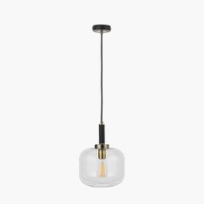 Minimalist Industrial Glass Pendant Light RRP £80