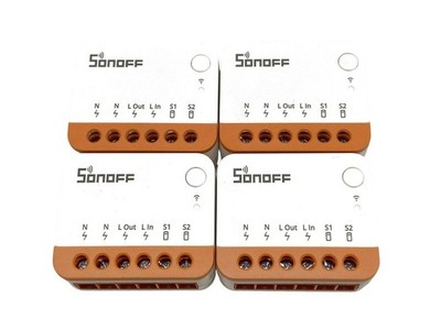 Intelligenter Mini-WiFi-Schalter Sonoff Smart Switch MINIR4 - 4 Stück B-WARE