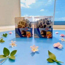 2 PK Behind The Head Ear Warmer Ear Grips EarMuffs Adult Leopard Print By 180's 