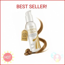 VITAMINS hair cosmetics Keratin Hair Serum Oil for Frizzy, Dry, Damaged Hair - A