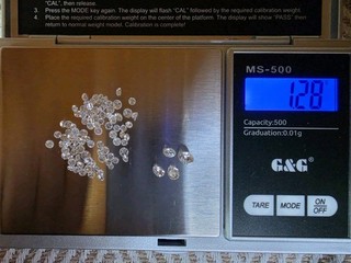 Echte natürliche Diamanten lose 1 28g / 6 4 Karat
