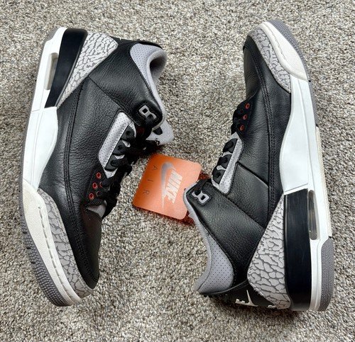 Air Jordan 3 Retro OG 2024 Negro Cemento Para hombres Talla 10.5 DN3707-010 Zapatos Tenis - Imagen 2 de 6