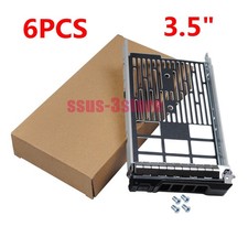 6PCS 3.5" SAS HDD Tray Caddy For Dell PowerEdge R310 R510 R900 R720XD R730XD