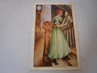 ANTIQUE WHITNEY EASEL DIE CUT HALLOWEENPOSTCARD unposted TRUE LOVE IN THE MIRROR — photo 1