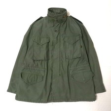 Alpha Industries M65 Field Jacket 80s USA Military Khaki Used